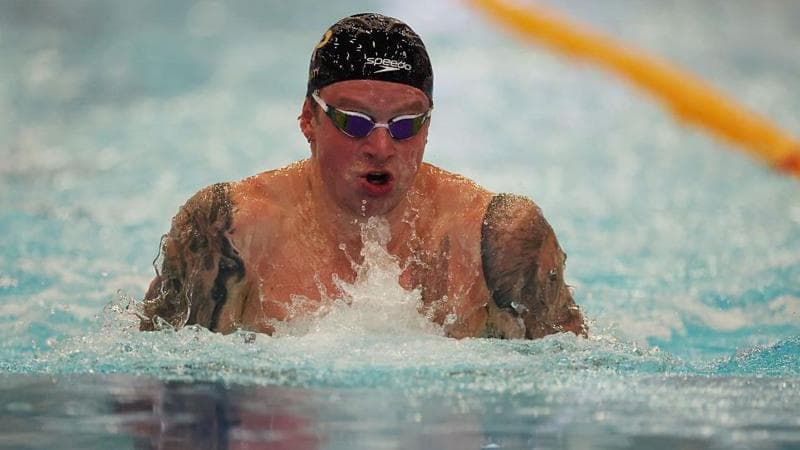 Peaty in action at Aquatics GB Swimming Championships live on BBC